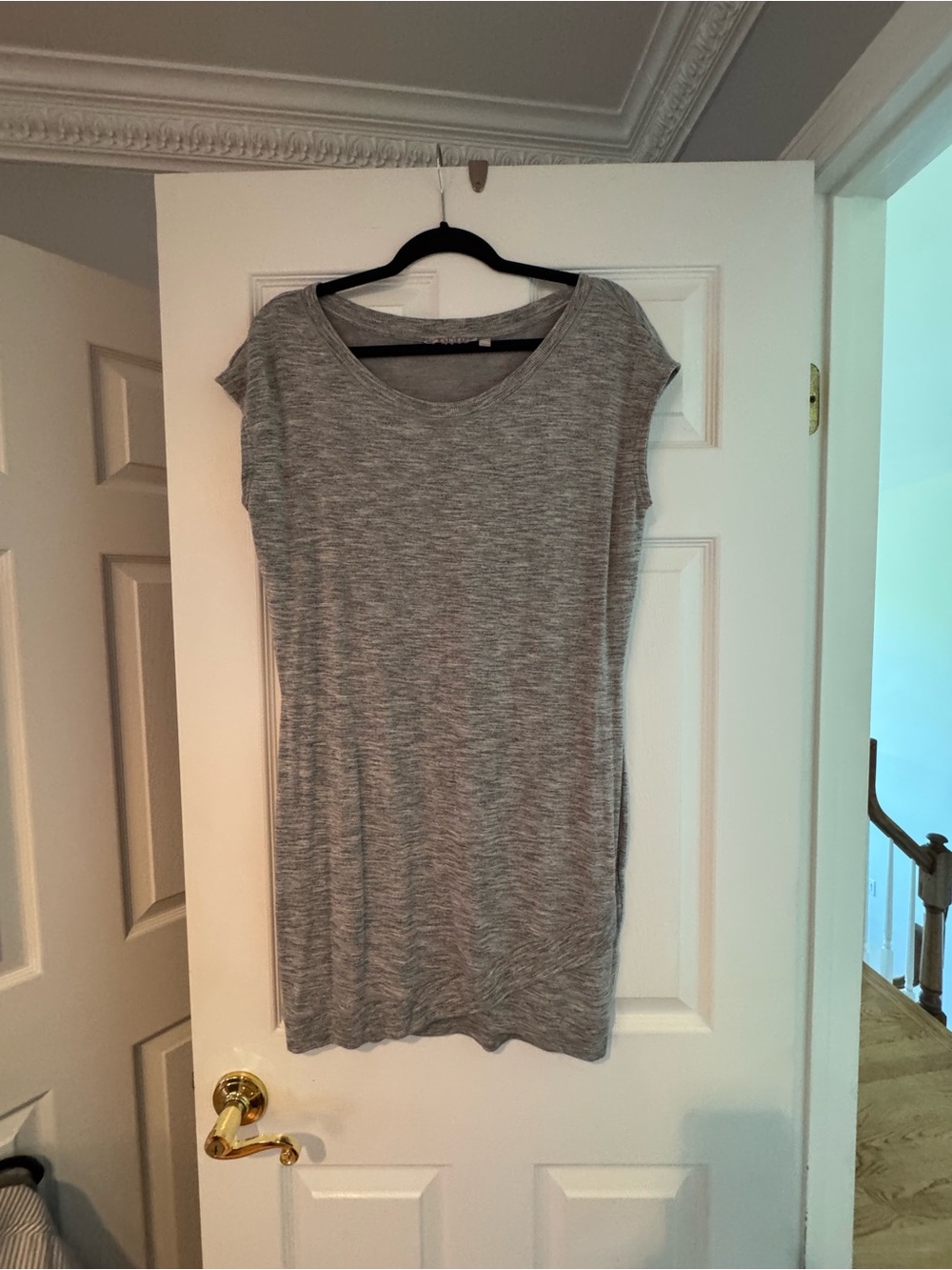 Athleta Light Heather Gray Crewneck Tee